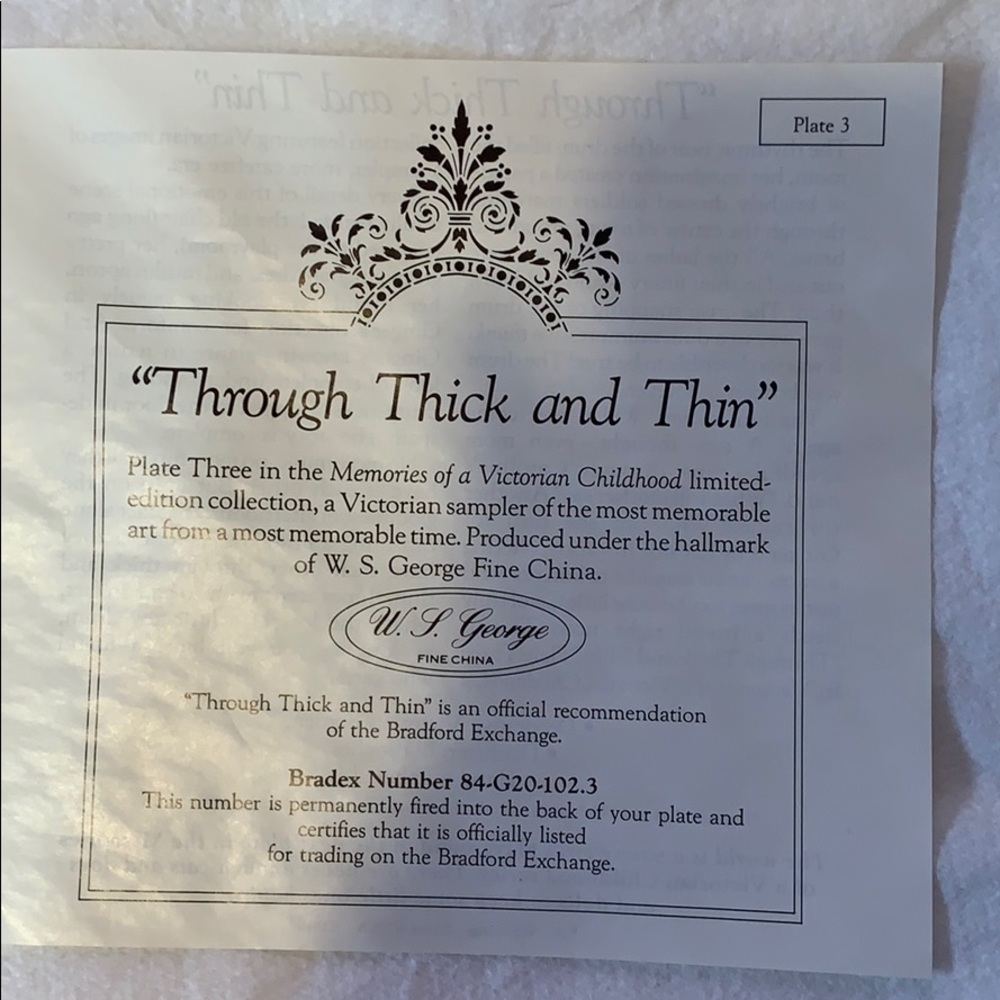 PLATE #3 Through Thick And Thin Of Childhood Collector Plate NEW - Picture 6 of 8
